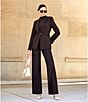 Alex Marie Liza Anywhere, Everywhere Coordinating Peak Lapel Blazer, Espresso - Image 7