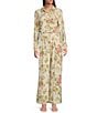 Alex Marie Coordinating Lola Twill Floral Pleated Wide Leg Pants, Color:Pink Multi - Image 3