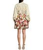 Alex Marie Lorenza Floral Organza Long Sleeve Button Front Dress, Color:Daffodil - Image 2