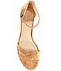 Color:Natural/Gold - Image 5 - Maren Cork Double Band Wedge Sandals