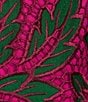 Color:Fuchsia - Image 3 - Maya Embroidered Lace Above Knee Sleeveless Shift Dress