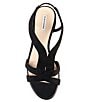 Color:Black - Image 5 - Meera Braided Rope Block Heel Dress Sandals