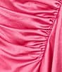 Color:Pink - Image 4 - Monica Drapey Satin Sleeveless Midi Dress