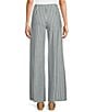 Alex Marie Natalie Wide Leg Linen Blend Coordinating Pants, Color:Blue Stripe - Image 2