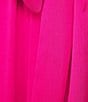 Color:Fuchsia - Image 3 - Nina Chiffon Halter Sleeveless Tiered A-Line Dress