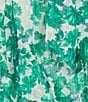 Alex Marie Nina Floral Chiffon Halter Neck Sleeveless Tiered A-Line Dress, Color:Emerald - Image 3