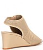 Color:Spanish Sand - Image 2 - Patti Stretch Knit Wedge Sandals