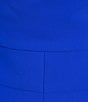 Alex Marie Petite Size Aliza One Shoulder Wide Leg Crepe Jumpsuit, Color:Pool Blue - Image 3