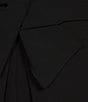 Color:Black - Image 3 - Petite Size Barbara Split V-Neck Crossover Waist Slit Front Leg Jumpsuit