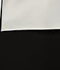 Color:Black/White - Image 3 - Petite Size Erin Two Tone Color Block Off-The Shoulder Bow Satin Midi Dress