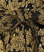 Color:Gold Foil - Image 3 - Petite Size Jasmine Halter Neck Lurex Jacquard Sleeveless Midi Dress