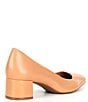 Color:Italian Clay - Image 2 - Phoebe Leather Block Heel Pumps