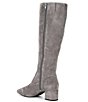 Color:London Rain - Image 3 - Prizelle Wide Calf Tall Shaft Suede Boots