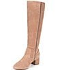 Color:Piazza Taupe - Image 4 - Prizelle Wide Calf Tall Shaft Suede Boots