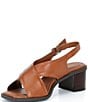Alex Marie Ryanne Leather Sling Back Stack Heel Sandals - Image 4