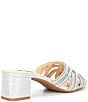 Color:Silver - Image 2 - Saline Shimmer Chain Rhinestone Dress Sandals