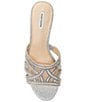 Color:Silver - Image 5 - Saline Shimmer Chain Rhinestone Dress Sandals