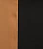 Alex Marie Savannah Satin Halter Neck A-Line Maxi Dress, Color:Black/Brown - Image 3