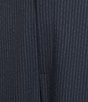 Alex Marie Scottie Novelty Stripe Suiting Flat Front Full Length Straight Leg Pants, Color:Navy Stripe - Image 4