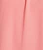 Alex Marie Sylvia Crepe Short Sleeve Mock Neck Dress, Color:Pink Petal - Image 3
