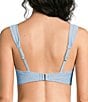 Gibson & Latimer Textured Banded Triangle Bralette Tortoise Ring Swim Top - Image 5