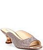 Color:Bronze - Image 1 - Tynslee Rhinestone Lucite Heel Dress Sandals