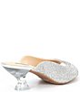 Color:Silver - Image 2 - Tynslee Rhinestone Lucite Heel Dress Sandals