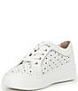Color:White - Image 4 - Wilkie Laser Cut Sneakers