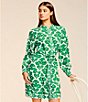 Alex Marie Wren Long Sleeve Button Front Dress, Color:Green Multi - Image 4