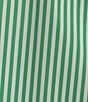 Color:Emerald Stripe - Image 4 - x Brrr° Iris Pin Stripe Point Collar Coordinating Button Front Blouse