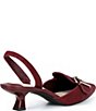 Alex Marie Zell Houndstooth Leather Buckle Ornament Slingback Pumps - Image 2