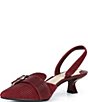 Alex Marie Zell Houndstooth Leather Buckle Ornament Slingback Pumps - Image 4