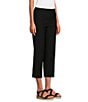 Ali Miles Flat Front Stretch Ponte Pants, Color:Black - Image 3