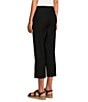 Ali Miles Flat Front Stretch Ponte Pants, Color:Black - Image 4