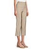 Ali Miles Flat Front Stretch Ponte Pants, Color:Stone - Image 3