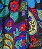 Ali Miles Floral Wire Collar 3/4 Sleeve Button-Front Tunic, Color:Floral Multi - Image 6