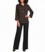Ali Miles Knit Flared Leg Pull-On Pants - Image 3