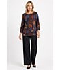 Ali Miles Knit Flared Leg Pull-On Pants - Image 5