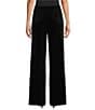 Ali Miles Knit Velvet Flat Front Wide Leg Full Length Pull-On Pants - Image 2