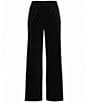 Ali Miles Knit Velvet Flat Front Wide Leg Full Length Pull-On Pants - Image 5