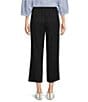 Ali Miles Linen Blend Woven Wide Leg Pull-On Cropped Pants - Image 2