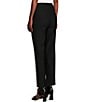 Ali Miles Petite Size Basic Pull On Skinny Ankle Pants, Color:Black - Image 5