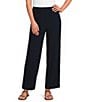 Ali Miles Petite Size Coordinating Wide Leg Pull-On Pants - Image 1