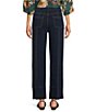 Ali Miles Petite Size Denim Wide Leg Elastic Waistband Pull-On Pants - Image 2