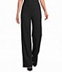 Ali Miles Petite Size Knit Flared Leg Pull-On Pants - Image 1