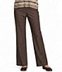 Ali Miles Petite Size Knit Straight Leg Pull-On Pant - Image 5