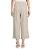 Ali Miles Petite Size Wide Leg Pull-On Cropped Pants - Image 2