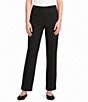 Ali Miles Petite Size Woven Pintuck Ankle Pull-On Pants - Image 1