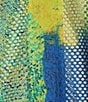 Ali Miles Petite Size Woven Textured Abstract Wire Collar 3/4 Bell Sleeve Button Front Jacket - Image 4