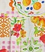 Ali Miles Plus Size Allover Multi Fruit Print Point Collar 3/4 Roll-Tab Sleeve Button-Front Shirt - Image 5